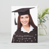 Lumières Étincelantes Faire-part de graduation pho (Debout devant)