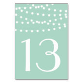 Lumières Fée Blanche | Carte Numéros de table de r (Par défaut)