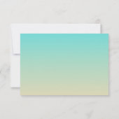 Lumières Fée Blanche | Carte RSVP Ombre Beach Wedd (Dos)