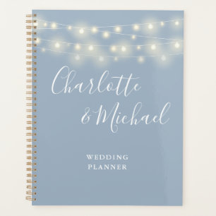 Lumières Guirlande Mariage Bleu Poussiéreux Signat
