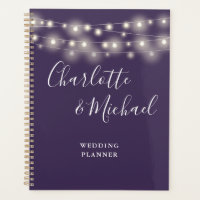 Lumières Guirlande Mariage Violet Signature Script