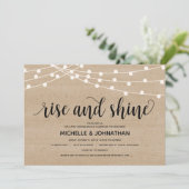 Lumières guirlandes de ferme rustique invitation p (Debout devant)