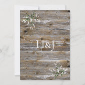 Lumières Mariages en bois et invitation à respirer (Dos)