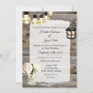 Lumières Mariages en bois et invitation à respirer
