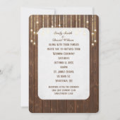 Lumières mariages Sur Invitation De Bois De Grange (Devant)