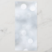 Lumières Menu Réception Paillettes Argent Blanc (Dos)