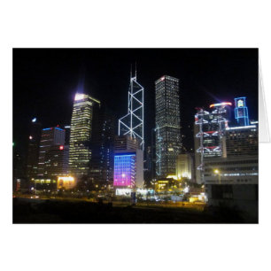 lumières nocturnes de hong kong