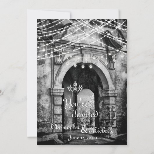 Lumières romantiques Faire-part de mariage d'arcad (Devant)