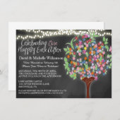 Lumières romantiques Invitation à un mariage dans  (Devant / Derrière)