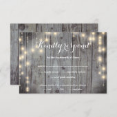 Lumières rustiques Bois RSVP (Devant / Derrière)