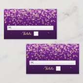 Lumières scintillantes dans le ciel carte mariage (Devant / Derrière)