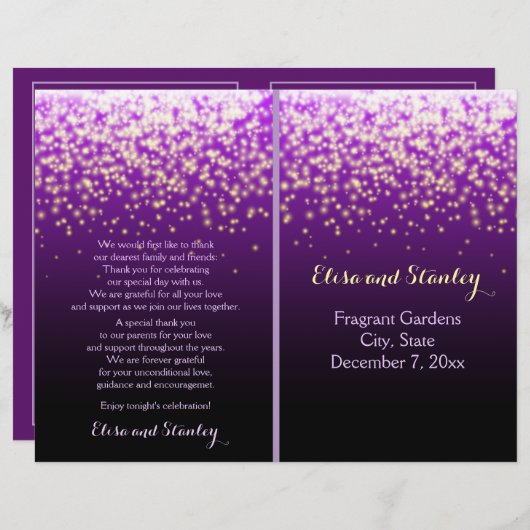 Lumières scintillantes dans le ciel programme de m (Devant / Derrière)