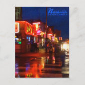 Lumières sur Broadways Nashville Tennessee - carte (Devant)