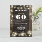 Lumières suspendues Invitation Anniversaire (Debout devant)