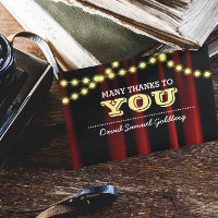 Lumières Vidéo Bar Jaune Mitzvah Merci Note