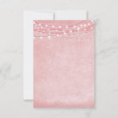 Lumières vives - Carte RSVP - Nuances de rose (Dos)