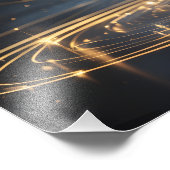 Lumina Arbor - Etheal Golden Tree Poster (Coin)