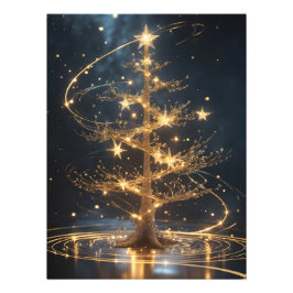 Lumina Arbor – Ethereal Golden Tree Poster