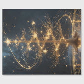 Lumina Arbor – Golden Tree Gift Wrap Cadeaupapier (Vlak)