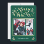 Luminaire saisonnier 3 photo Carte de Noël<br><div class="desc">Celebrate the season with this moderndern and stylish card from Berry Berry Sweet. Matching items and more design options are available at our store: www.berryberrysweet.com. Background color can be customized online to best match your photo!</div>