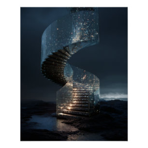 Luminaire Spiraalvormige Trap Naar de Sterren Perfect Poster