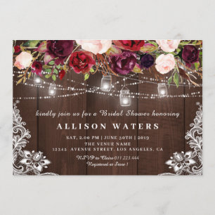 Luminaires à cordes rustiques invitation à la douc