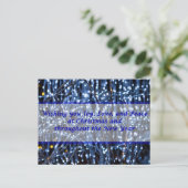 Luminaires bleus Texte Abstrait Carte postale de N (Debout devant)