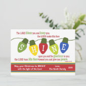 Luminaires de Noël à deux faces Carte d'écriture à (Debout devant)