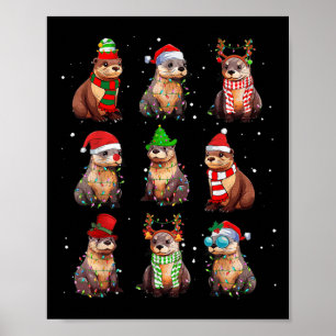 Luminaires de Noël Loutres Décoration Drôle Loutre