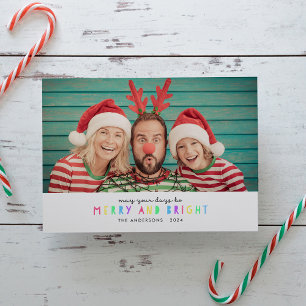 Luminaires lumineux Carte Vacances photo unique ho