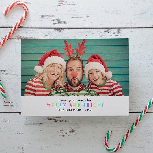 Luminaires lumineux Carte Vacances photo unique ho