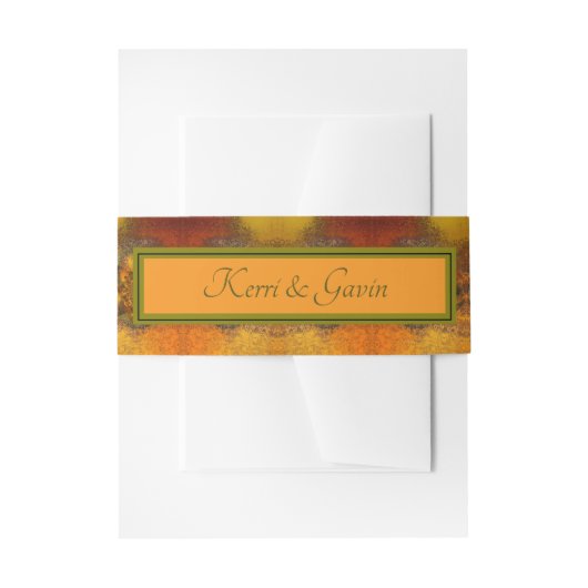 "Luminaries" (Herfst) Wedding Invitation Belly Ban Uitnodigingen Wikkel (Voorkant Voorbeeld)