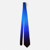 Luminescent Blue Gradient Ombre Stropdas (Achterkant)
