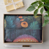 Luminescent Mushrooms Kleurrijke Oerwoud Decoupage Tissuepapier (Geschenk)