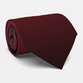 Luminescent Red Gradient Ombre Stropdas (Opgerold)