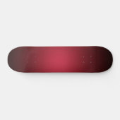 Luminescent Red Maroon Gradient Ombre Skateboard (Horizontaal)