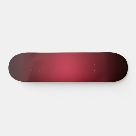 Luminescent Red Maroon Gradient Ombre Skateboard (Horizontaal)