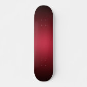 Luminescent Red Maroon Gradient Ombre Skateboard (Voorkant)