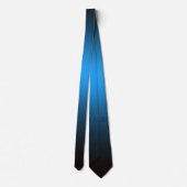 Luminescent Royal Blue Gradient Ombre Stropdas (Achterkant)