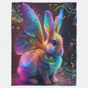 luminescerend konijn fleece deken