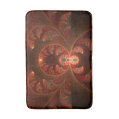 Lumineus abstract modern oranje fractal badmat (Voorkant Verticaal)