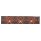 Lumineus abstract modern oranje fractal medium tafelloper (Horizontaal)