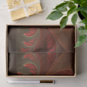 Lumineus abstract modern oranje fractal tissuepapier (Geschenk)