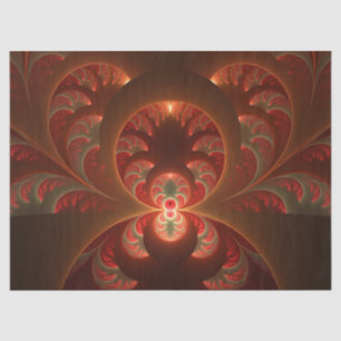 Lumineus abstract modern oranje fractal tissuepapier