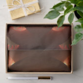 Lumineus abstract modern oranje fractal tissuepapier (Geschenk)