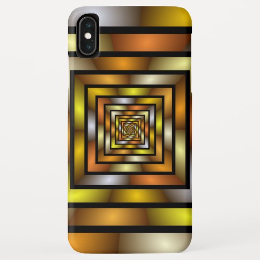 Lumineus kleurig grafisch fractaal tunnelpatroon Case-Mate iPhone case (Achterkant)
