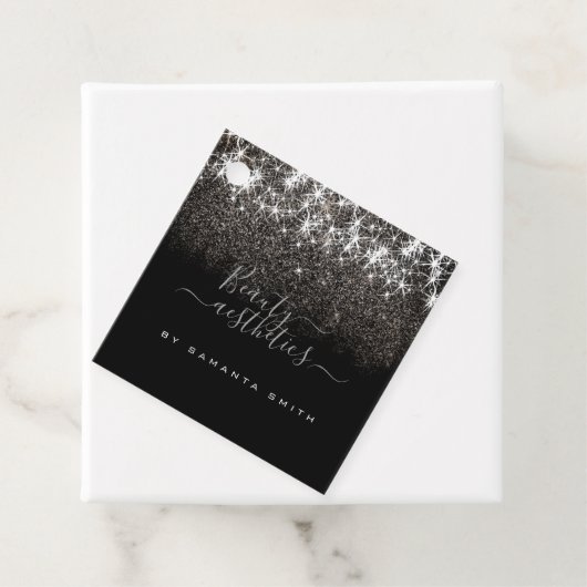 Lumineus platinum Silver Glitter Elegant Label (In situ)