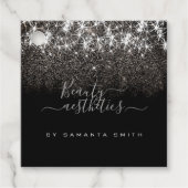 Lumineus platinum Silver Glitter Elegant Label (Voorkant)