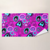 Lumineuse, abstraite, Magenta (Serviette de bain)