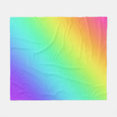 Lumineuse Arc-en-ciel Dégradé Couverture en polair (Devant (Horizontal))